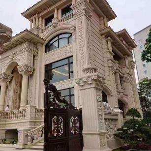 邢台黄金麻别墅外墙异形定制