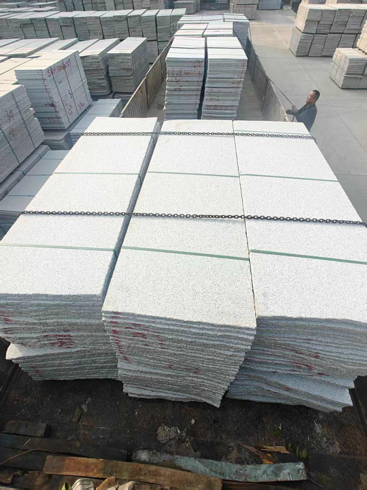 邢台芝麻白毛板，石材毛板