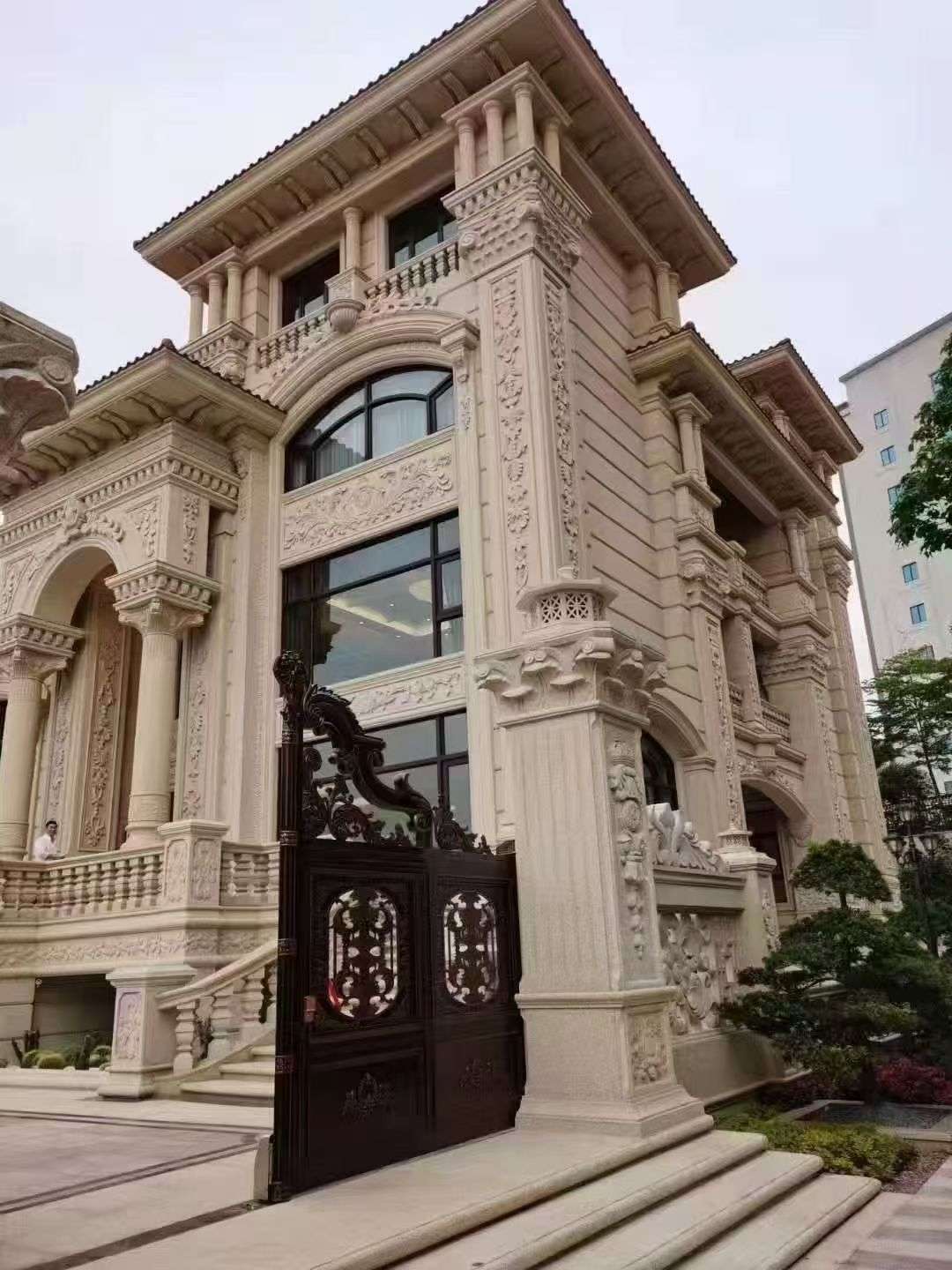邢台黄金麻别墅外墙异形定制